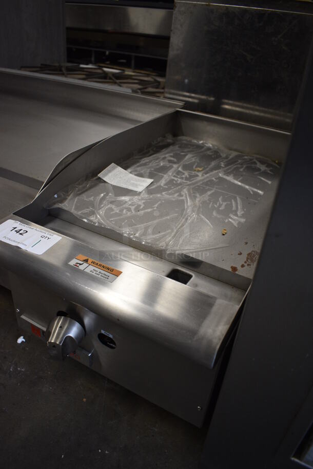 BRAND NEW SCRATCH AND DENT! Cecilware Pro Stainless Steel Commercial Countertop Gas Powered Flat Top Griddle. 15x29x15.5 - Image 2 of 6