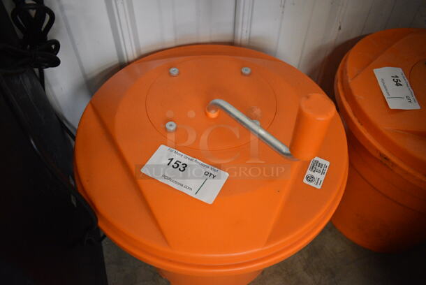 Dynamic Orange Poly Lettuce Spinner Salad Spinner. 16x16x21 - Image 2 of 3