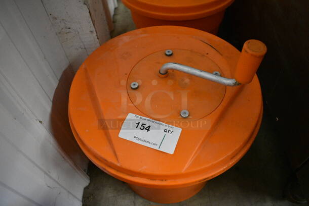 Dynamic Orange Poly Lettuce Spinner Salad Spinner. 16x16x21 - Image 2 of 4