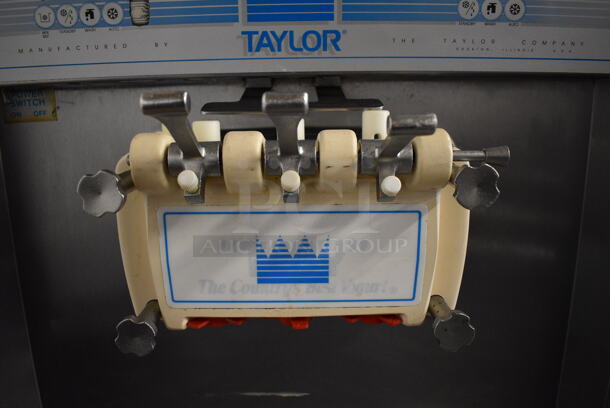 FANTASTIC! Taylor Model 754-27 Stainless Steel Commercial Floor Style Air Cooled 2 Flavor w/ Twist Soft Serve Ice Cream Machine on Commercial Casters. 208-230 Volts, 1 Phase. 26x33x60 - Image 3 of 9