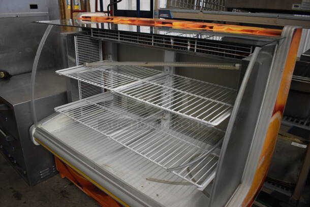 NICE! Gelopar Metal Commercial Floor Style Open Grab N Go Merchandiser Display Case w/ Poly Coated Racks. 49x25x44. Tested and Working! - Image 3 of 7
