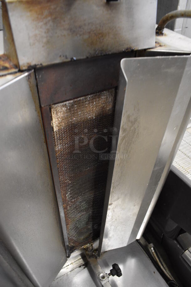 GREAT! Petros Stainless Steel Commercial Countertop Natural Gas Powered Vertical Rotisserie Gyro Machine. 17.5x19x47 - Image 3 of 6