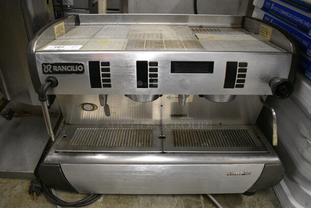 AWESOME! Rancilio Closse 10 Stainless Steel Commercial Countertop 2 Group Espresso Machine w/ 2 Steam Wands. 31x21x22