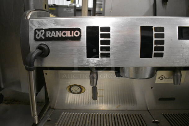 AWESOME! Rancilio Closse 10 Stainless Steel Commercial Countertop 2 Group Espresso Machine w/ 2 Steam Wands. 31x21x22 - Image 3 of 10