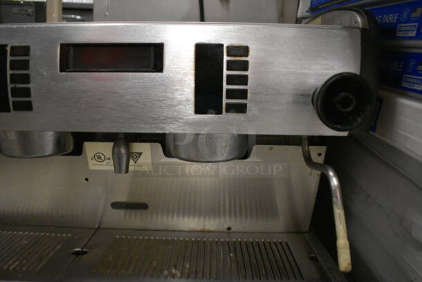 AWESOME! Rancilio Closse 10 Stainless Steel Commercial Countertop 2 Group Espresso Machine w/ 2 Steam Wands. 31x21x22 - Image 4 of 10