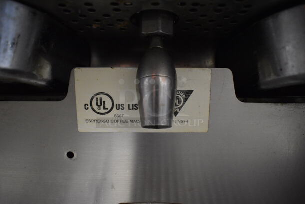 AWESOME! Rancilio Closse 10 Stainless Steel Commercial Countertop 2 Group Espresso Machine w/ 2 Steam Wands. 31x21x22 - Image 5 of 10