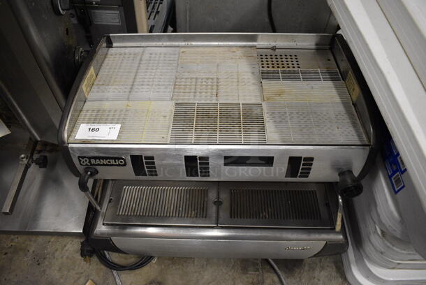 AWESOME! Rancilio Closse 10 Stainless Steel Commercial Countertop 2 Group Espresso Machine w/ 2 Steam Wands. 31x21x22 - Image 6 of 10