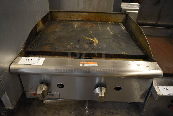 NICE! Cecilware Pro Stainless Steel Commercial Countertop Gas Powered Flat Top Griddle. 24x30x15.5