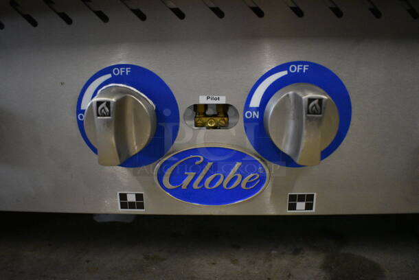 BRAND NEW! GREAT! Globe Stainless Steel Commercial Countertop Gas Powered 6 Burner Range. 36x26.5x15 - Image 2 of 6
