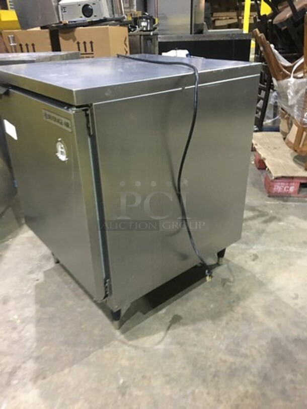 Beverage Air One Door Refrigerated Lowboy Cooler Worktop! Model WTR27A! 115V 1 Phase! On Casters!  - Image 2 of 8