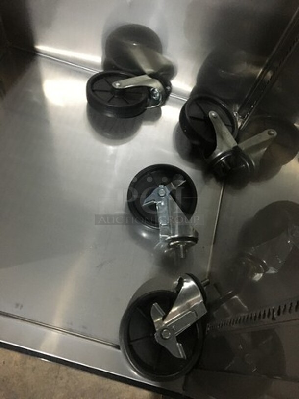 Turbo Air All Stainless Steel One Door Reach In Freezer! Model M3F24-1N! 115V 1 Phase! On Commercial Casters!  - Image 9 of 11