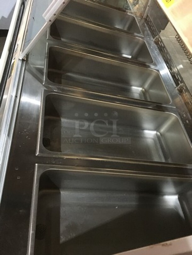 Nice! Federal Electric Powered 5 Well Hot Food Display Case Merchandiser! Each Well Controlled Individually! Full Enclosed With Back Access Doors! With Serving Board! Model 6DH Serial 855912! 110/220V 1 Phase!  - Image 5 of 12