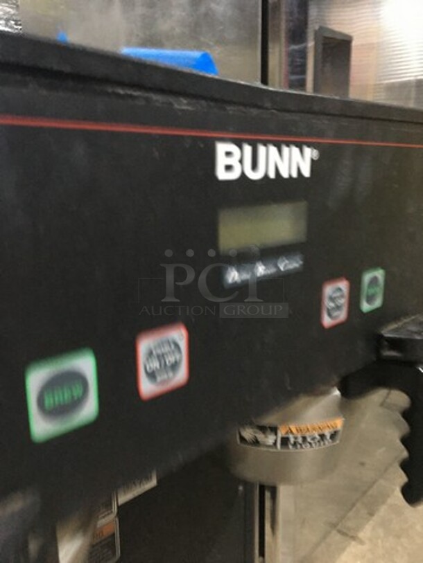 Bunn Dual Section Commercial Coffee Brewing Machine! Digital Control! With Hot Water Line! Model Dual TF DBC Serial 129049! 120/208/240V 1 Phase!  - Image 7 of 10