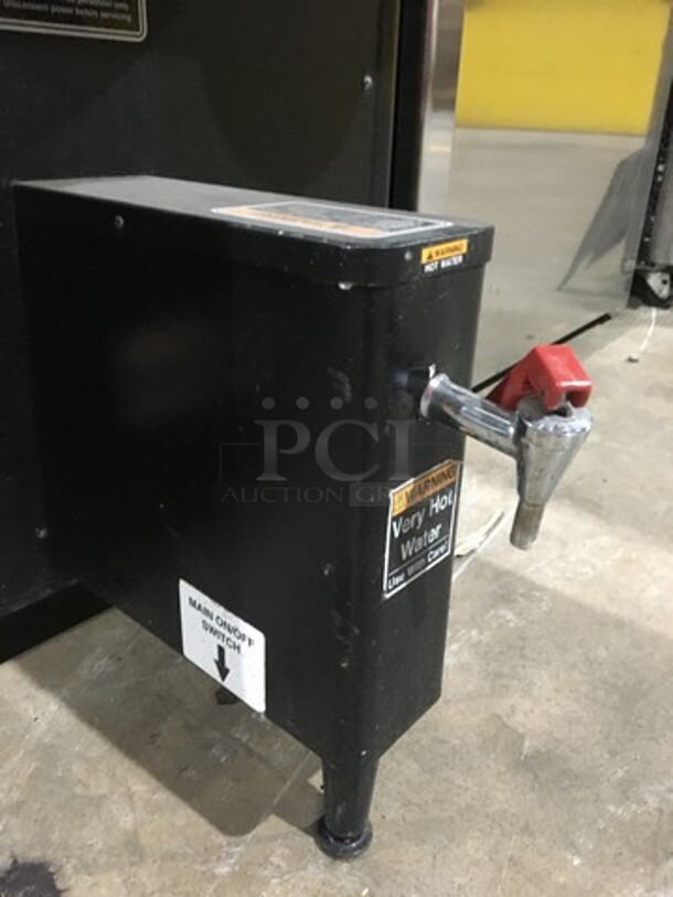 Bunn Dual Section Commercial Coffee Brewing Machine! Digital Control! With Hot Water Line! Model Dual TF DBC Serial 129049! 120/208/240V 1 Phase!  - Image 8 of 10