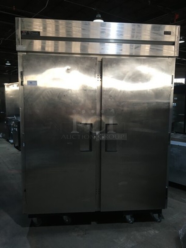 Amazing! True Heavy Duty Commercial 2 Door Roll In Rack FREEZER Dough Retarder! With Ramps! Model TG2FRI-2S Serial 7309816! All S.S.! 115/208/230V 1 Phase! 