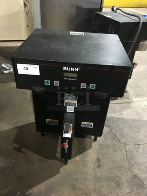 Bunn Dual Section Commercial Coffee Brewing Machine! Digital Control! With Hot Water Line! Model Dual TF DBC Serial 108348! 120/208/240V 1 Phase!  - Image 8 of 8