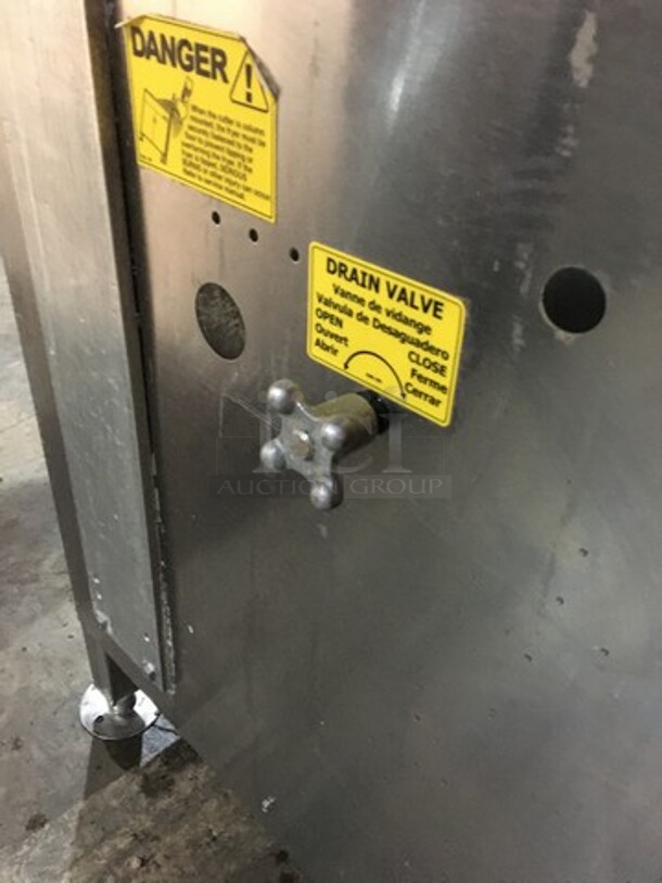 Amazing! Belshaw Natural Gas Powered Commercial Donut Deep Fat Fryer! Model 718TCG! All Stainless Steel! On Legs!  - Image 10 of 11