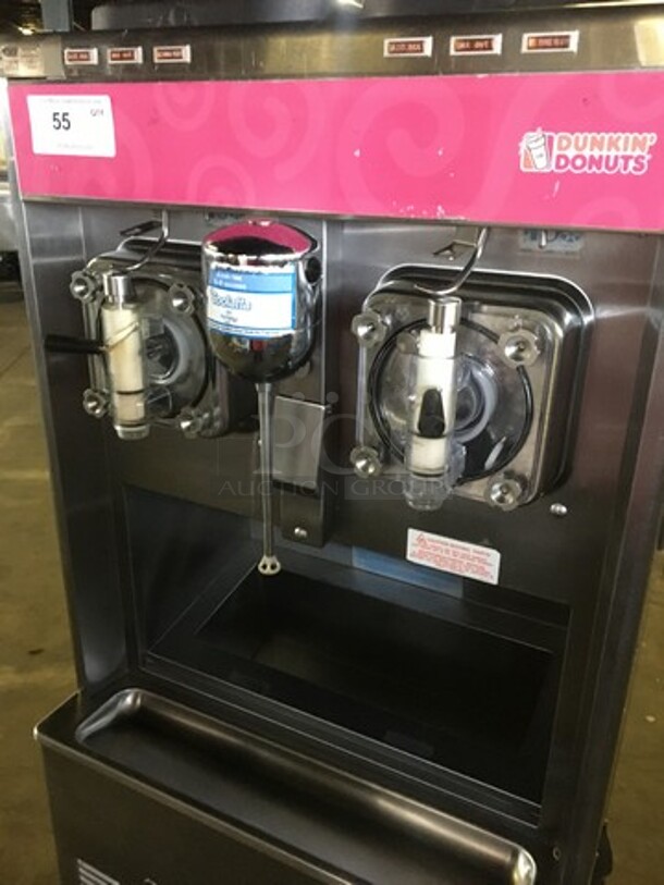 Sweet! Taylor 2 Handle Coolata/Slush/Margarita Machine! Dunkin Donuts Edition! Model 342D-27 Serial K4051521! 208/230V 1 Phase! On Commercial Casters!  - Image 3 of 9