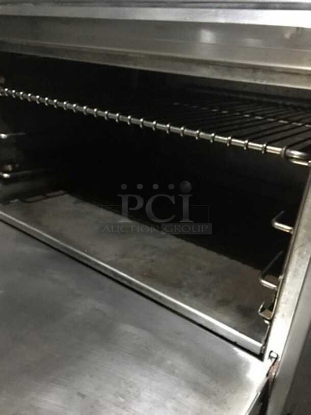 Nice! Jade Range Heavy Duty Commercial Natural Gas Powered WIDE BODY 4 Burner Range! With Full Size Oven Underneath! All S.S.!  On Commercial Casters!  - Image 8 of 11