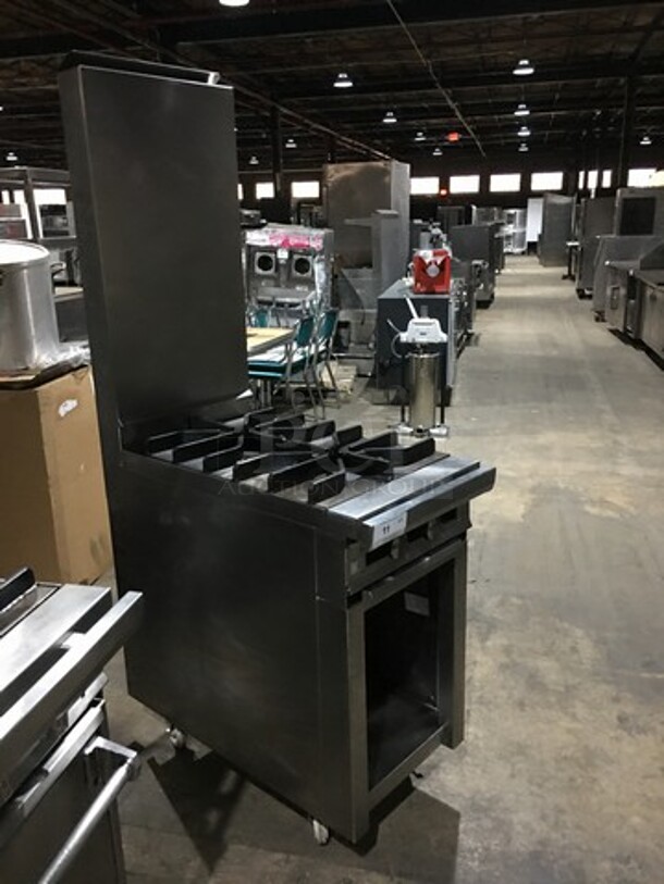 Sweet! Jade Range Heavy Duty Commercial Natural Gas Powered 2 Burner Stove! All Stainless Steel! On Commercial Casters!  - Image 2 of 9