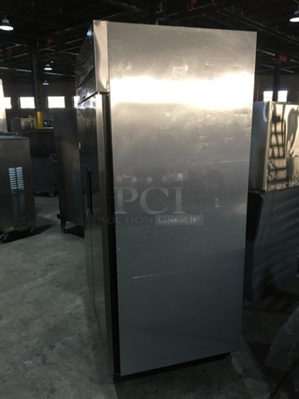 Nice! True 2 Door All Stainless Steel Reach In Cooler! On Commercial Casters!  - Image 3 of 3