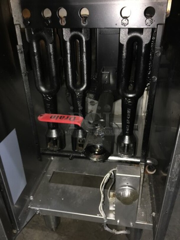American Range Natural Gas Powered 3 Burner Deep Fat Fryer! All S.S.! On Legs!  - Image 7 of 9