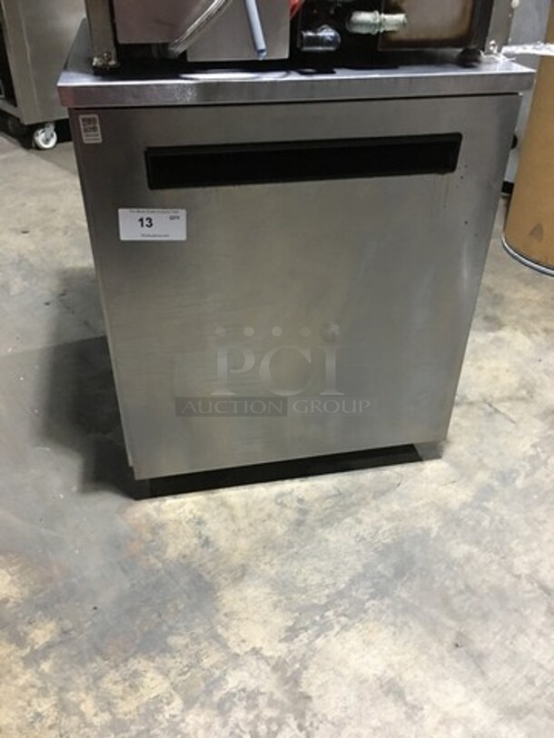 Delfield One Door Refrigerated Lowboy/Worktop! Model 406-STAR2 Serial 1405152001817! 115V 1 Phase! On Casters!  