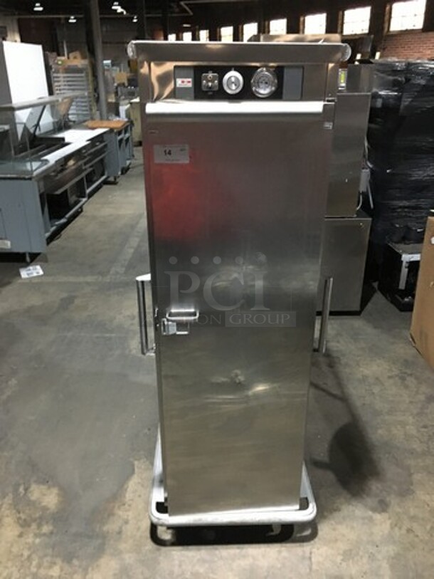 WOW! Carter Hoffman All Stainless Steel One Door Food Warmer/Proofer Cabinet! Holds 30 Full Size Trays! Model PH1825NY Serial 383575092004! 120V 1 Phase! On Commercial Casters!