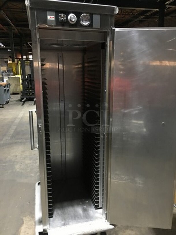 WOW! Carter Hoffman All Stainless Steel One Door Food Warmer/Proofer Cabinet! Holds 30 Full Size Trays! Model PH1825NY Serial 383575092004! 120V 1 Phase! On Commercial Casters! - Image 5 of 9