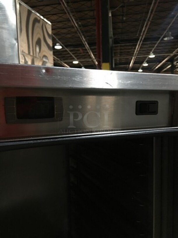 Nice! 2015 FWE 2 Door All Stainless Steel Food Warming Cabinet! Model HLC-16-CHP Serial 154457305! 120V 1 Phase! On Commercial Casters!  - Image 8 of 9