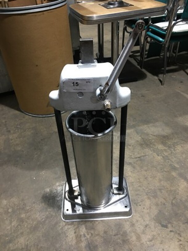 Commercial Metal Manual Sausage Stuffer!  - Image 1 of 7