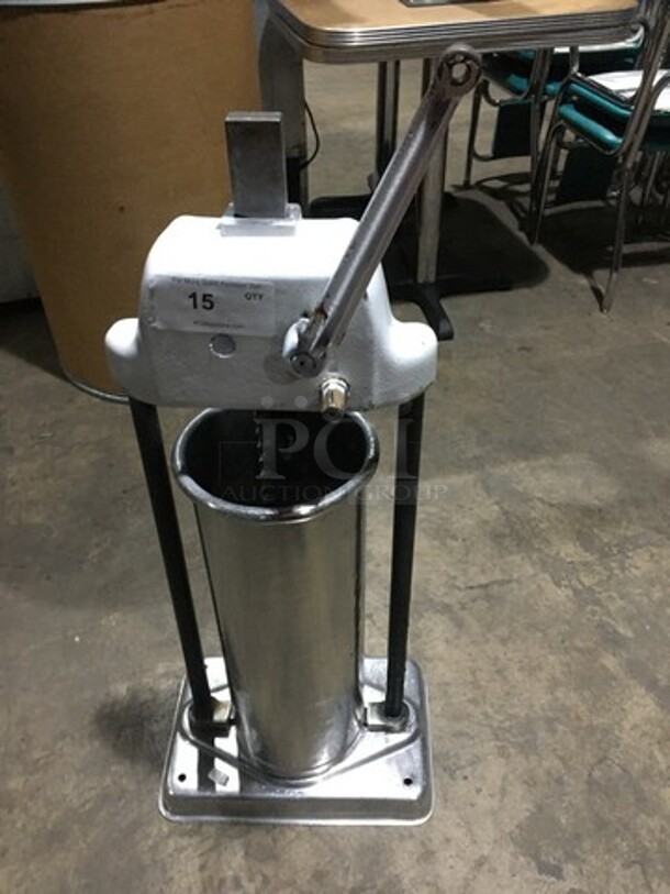 Commercial Metal Manual Sausage Stuffer!  - Image 7 of 7