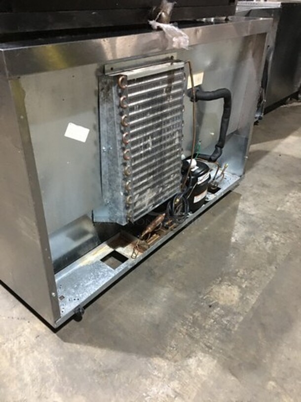 Sweet! Delfield 2 Door Refrigerated Lowboy Cooler Worktop! Model UC4048-STAR Serial 0410036100797-T! 115V 1 Phase! On Casters!  - Image 4 of 8