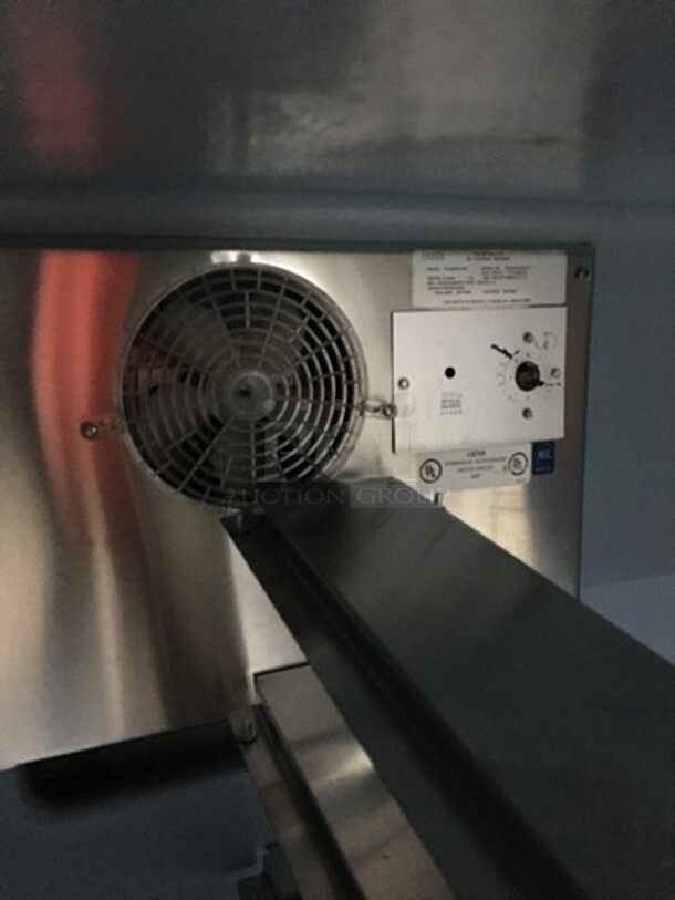 Sweet! Delfield 2 Door Refrigerated Lowboy Cooler Worktop! Model UC4048-STAR Serial 0410036100797-T! 115V 1 Phase! On Casters!  - Image 6 of 8