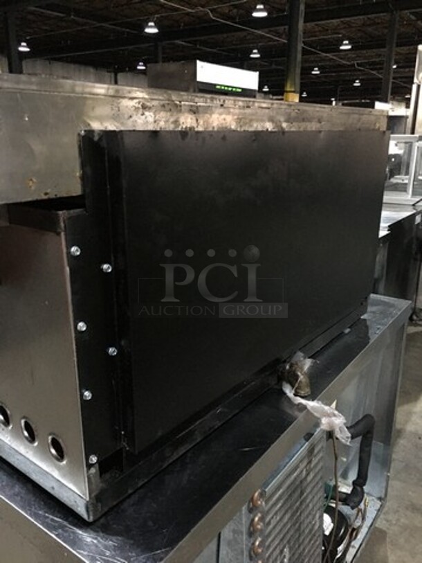 Great! Rare Find! All Stainless Steel Natural Gas Powered 40 Inch Flat Grill With Cheese Melter Combo!  - Image 4 of 10