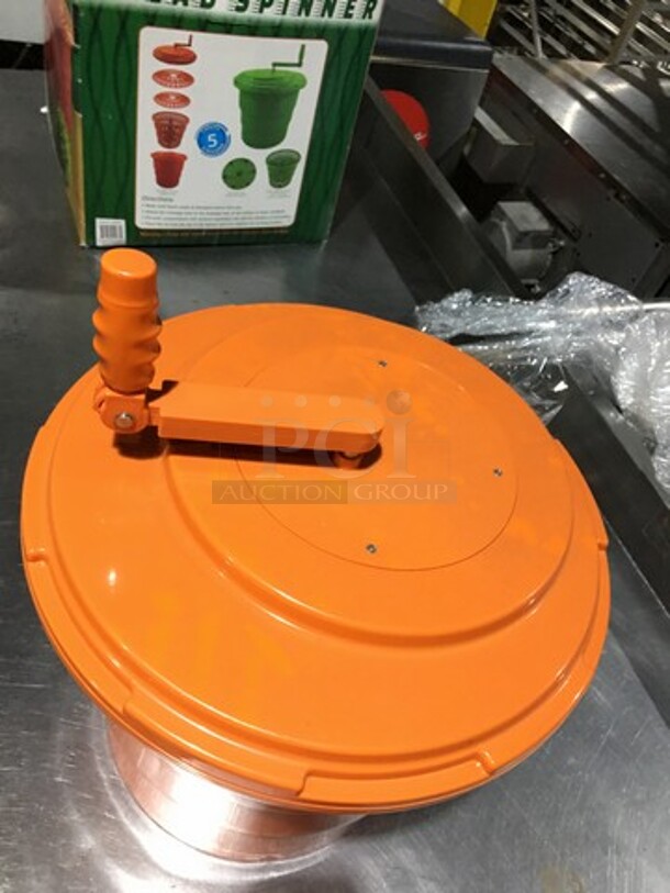 Winco 3 Tier Salad Spinner! 5 Gallon Capacity!  - Image 3 of 5