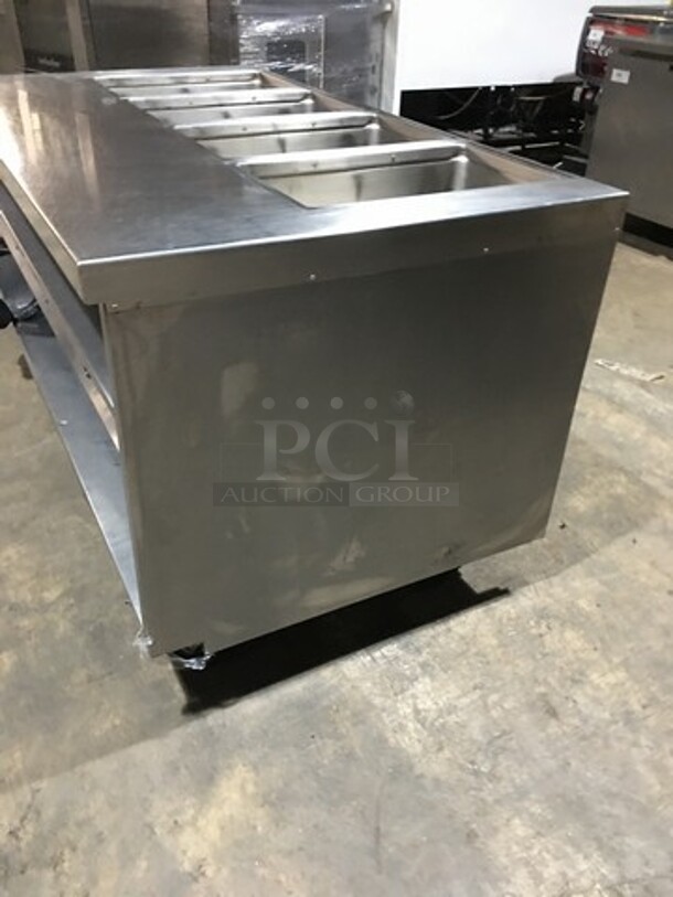 Fab! Delfield All Stainless Steel 4 Well Electric Powered Steam Table! Each Well Individually Controlled! Model F14E1460 Serial 1108150302174! On Commercial Casters! 208/230V 1 Phase!  - Image 2 of 9