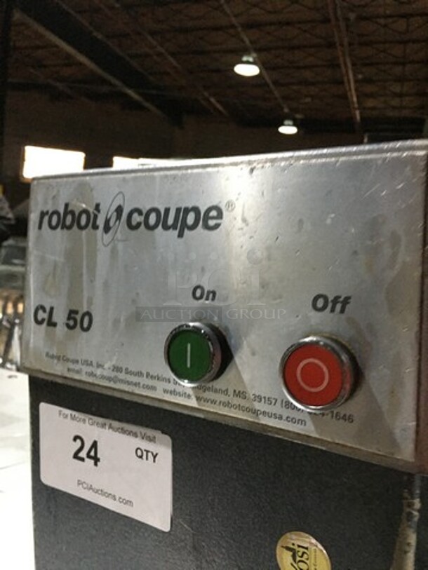 Nice! Robot Coupe CL50 Commercial Food Processor/Chopper Machine! Model CL50 Serial 9873420! 1 Phase!  - Image 6 of 7
