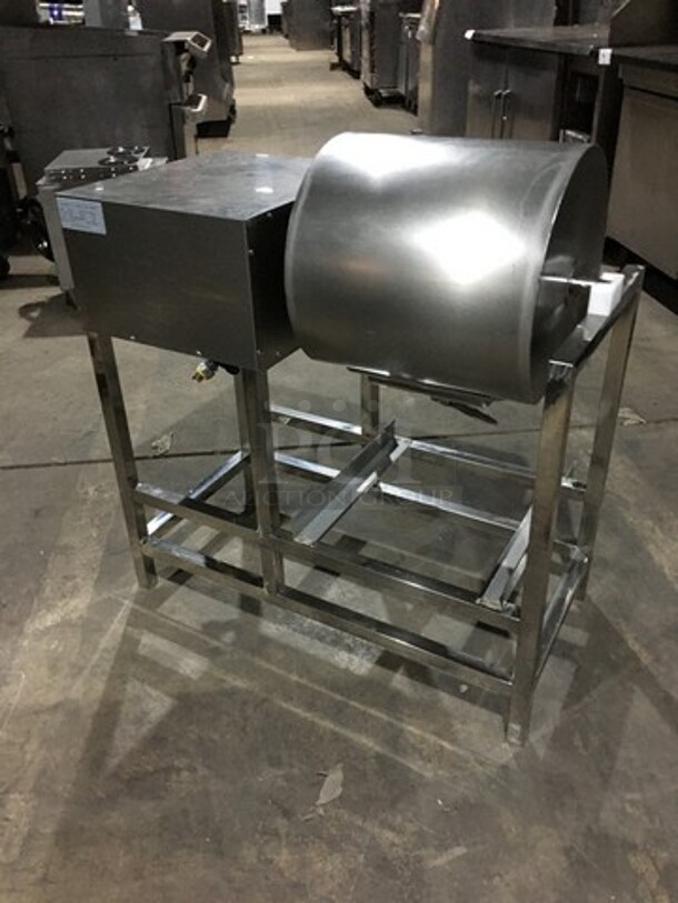 Sweet! 2019 LATE MODEL! Shineho Commercial Chicken Breading Machine! All Stainless Steel! Model F013B! 220V!  - Image 4 of 7