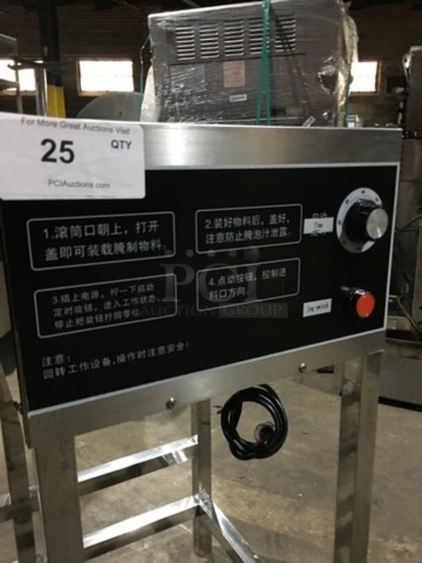 Sweet! 2019 LATE MODEL! Shineho Commercial Chicken Breading Machine! All Stainless Steel! Model F013B! 220V!  - Image 5 of 7