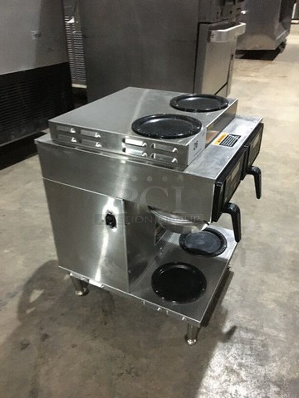 Nice! Bunn Commercial 4 Station Coffee Brewing Machine! Dunkin Donuts Edition! With Digital Controls! Model AXIOM2/2 Twin Serial AXTN018535! 120/208/240V 1 Phase!  - Image 2 of 10
