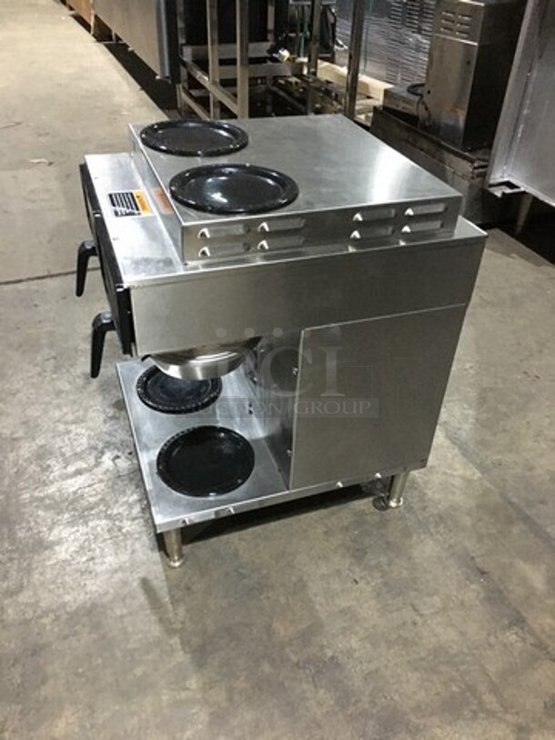 Nice! Bunn Commercial 4 Station Coffee Brewing Machine! Dunkin Donuts Edition! With Digital Controls! Model AXIOM2/2 Twin Serial AXTN018535! 120/208/240V 1 Phase!  - Image 3 of 10
