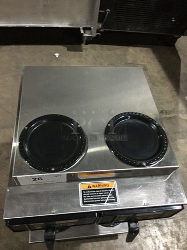 Nice! Bunn Commercial 4 Station Coffee Brewing Machine! Dunkin Donuts Edition! With Digital Controls! Model AXIOM2/2 Twin Serial AXTN018535! 120/208/240V 1 Phase!  - Image 5 of 10