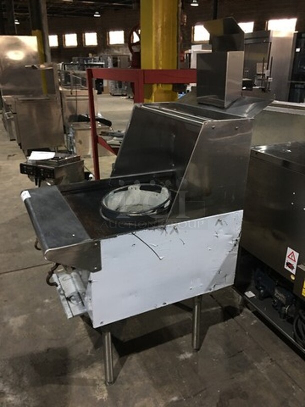 Like New! Stainless Steel Natural Gas Powered Jet Burner Wok Station! On Legs!  - Image 3 of 9