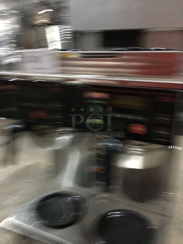 Nice! Bunn Commercial 4 Station Coffee Brewing Machine! Dunkin Donuts Edition! With Digital Controls! Model AXIOM2/2 Twin Serial AXTN018535! 120/208/240V 1 Phase!  - Image 7 of 10