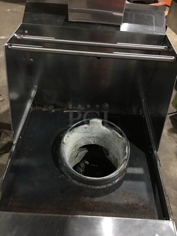 Like New! Stainless Steel Natural Gas Powered Jet Burner Wok Station! On Legs!  - Image 5 of 9