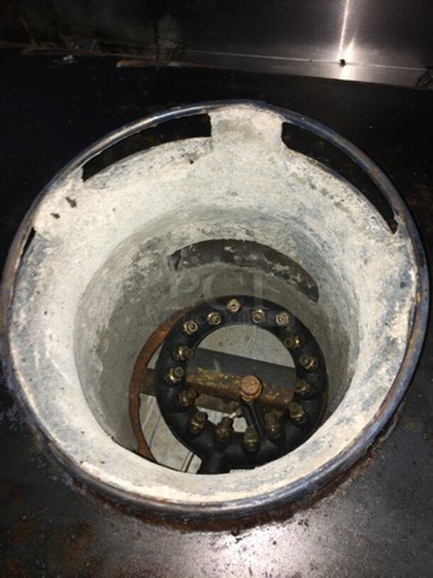 Like New! Stainless Steel Natural Gas Powered Jet Burner Wok Station! On Legs!  - Image 6 of 9