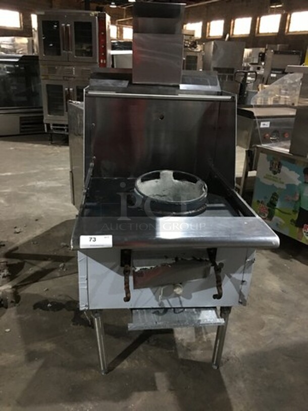 Like New! Stainless Steel Natural Gas Powered Jet Burner Wok Station! On Legs!  - Image 9 of 9