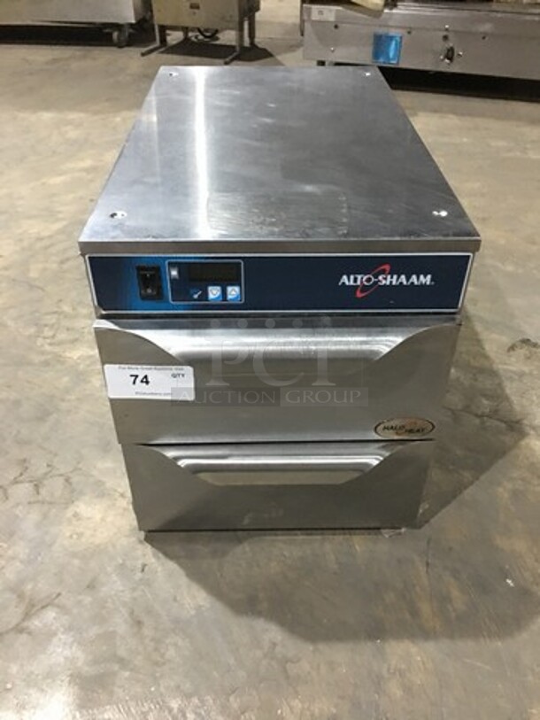 WOW! 2016 LATE MODEL! Alto Shaam 2 Drawer Warmer! Model 500-2DN Serial 1719718-000! 120V 1 Phase! 