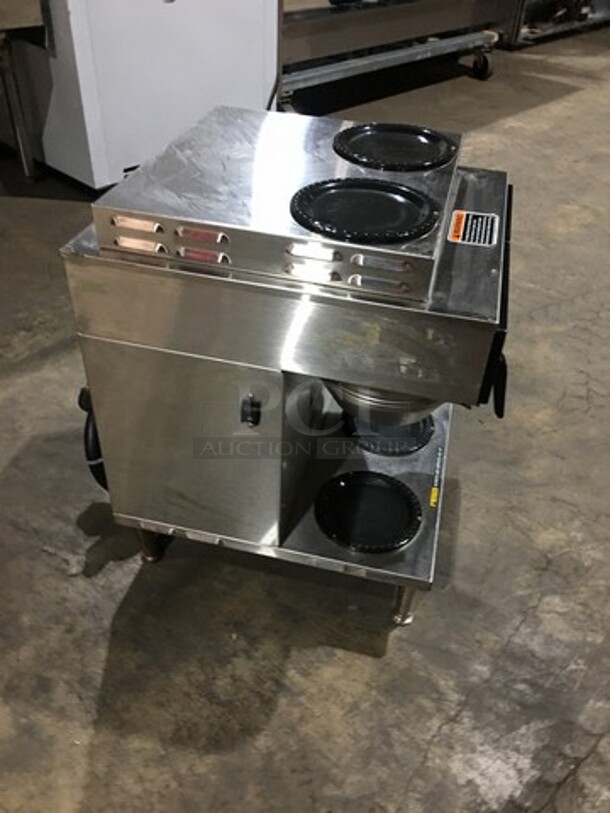 Nice! Bunn Dual Section 4 Pot Counter Top Coffee Brewer Machine! Digitally Controlled! Model AXIOM2/2 Twin Serial AXTN026390! 120/208/240V 1 Phase!  - Image 3 of 10